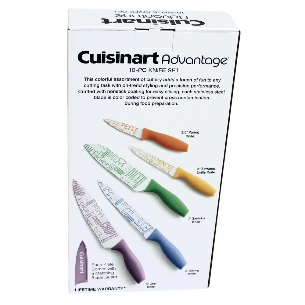Cuisinart Ceramic-Coated Printed Cutlery Set NWT